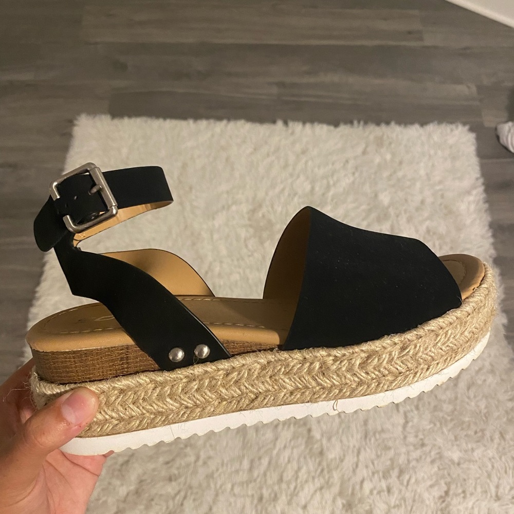 Black espadrilles
